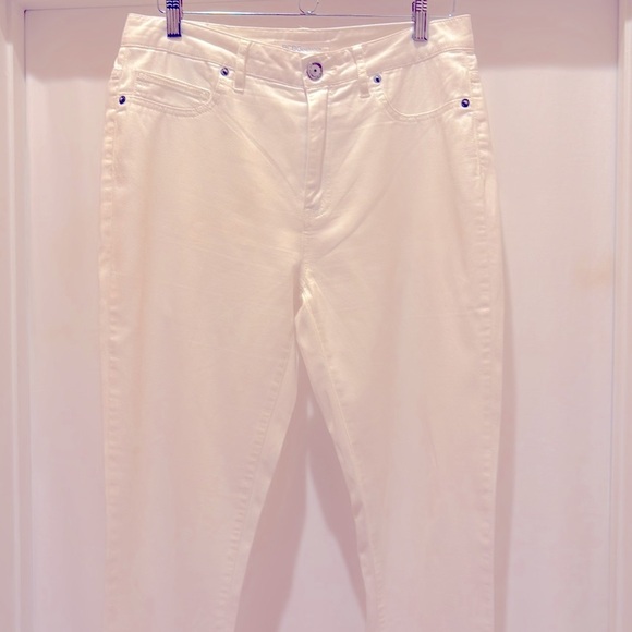 Slightly Worn BCBGeneration Women Skinny Pants Size 30 White - Picture 5 of 13